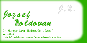 jozsef moldovan business card
